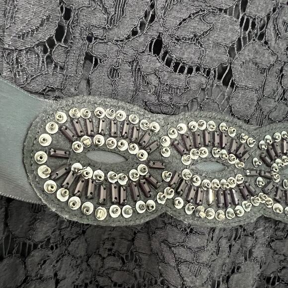 Jessica Simpson Maternity Blue Lace Overlay Dress Size Large Special Event Party - Picture 5 of 12